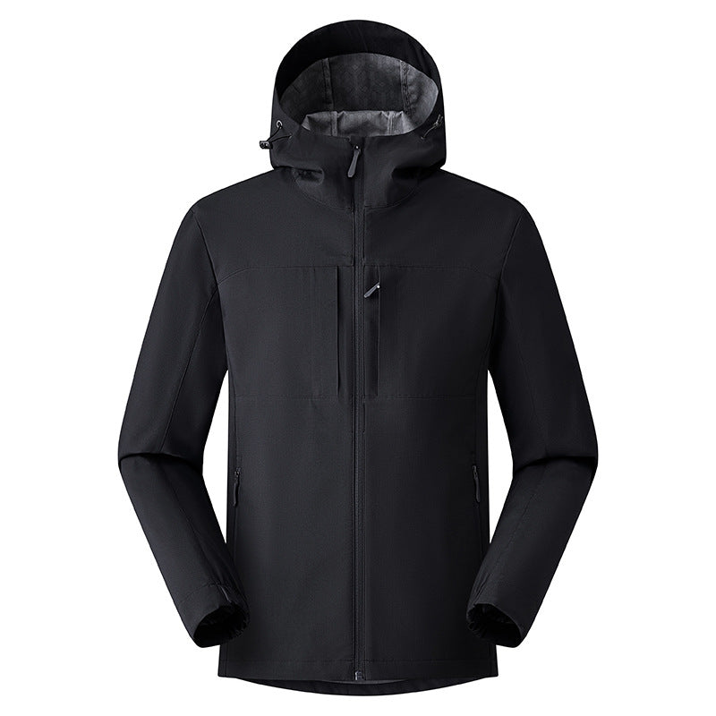 Herren Leichte Allround‑Softshelljacke mit thermoregulierender Membran, ergonomischem Schnitt & verdeckter Brusttasche Echoarchiv