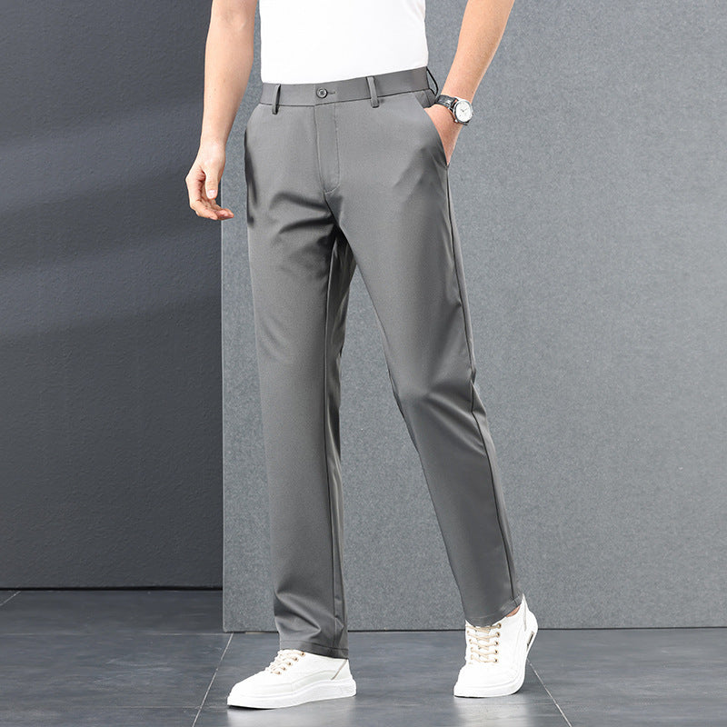 Herren elegante Business-Hose mit perfektem Sitz und komfortablem Gummizug Echoarchiv