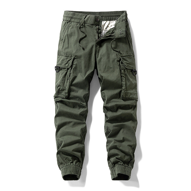 Herren Cargo-Jogginghose im Utility-Stil mit Elastikbund, Kordelzug und Multifachtaschen Echo Archiv