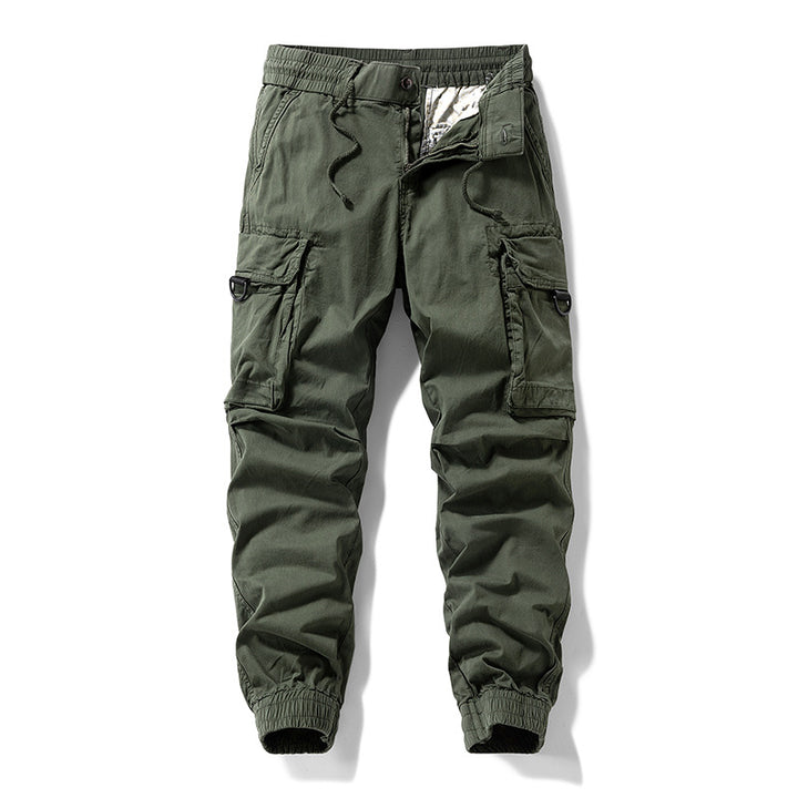 Herren Cargo-Jogginghose im Utility-Stil mit Elastikbund, Kordelzug und Multifachtaschen Echo Archiv