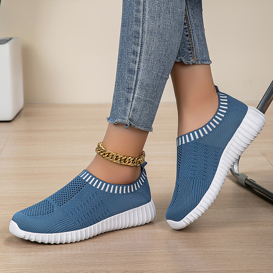 Damen nan elastischer Schlupf-Komfort-Sneaker mit dreidimensionaler Strickstruktur und profilierter Leichtsohle Echo Archiv