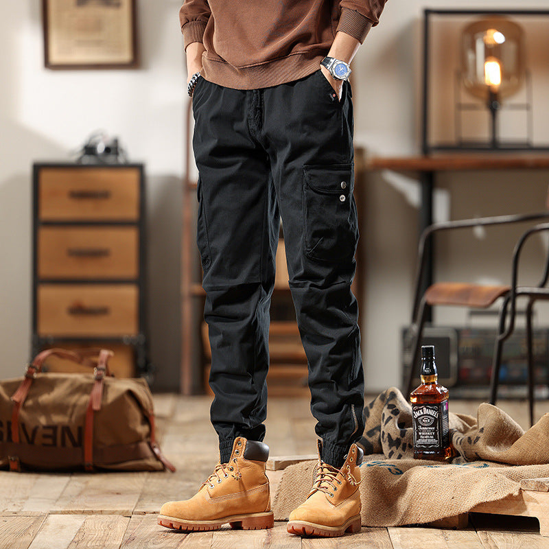 Herren Cargo-Jogginghose mit Multifachtaschen und elastischen Bündchen Echo Archiv