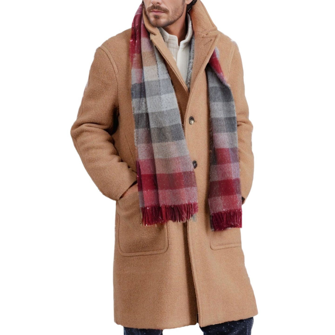 Herren eleganter und wärmer Wintermantel mit doppelter Knopfleiste und praktischen Taschen Echoarchiv