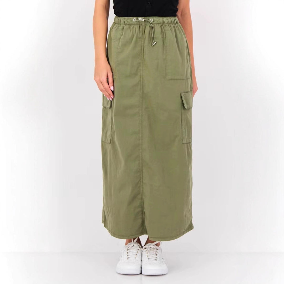 Damen Modische Midikleid mit Taschen Echo Archiv