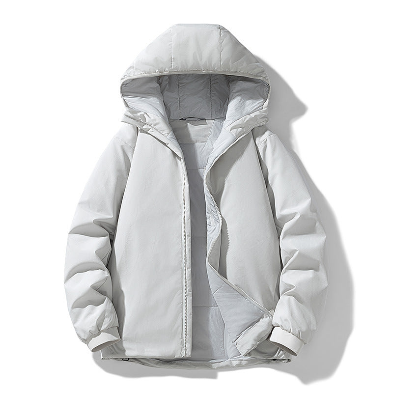 Herren Gefütterte Thermo-Winterjacke mit Kapuze, winddichter Shell und elastischen Bündchen Echo Archiv