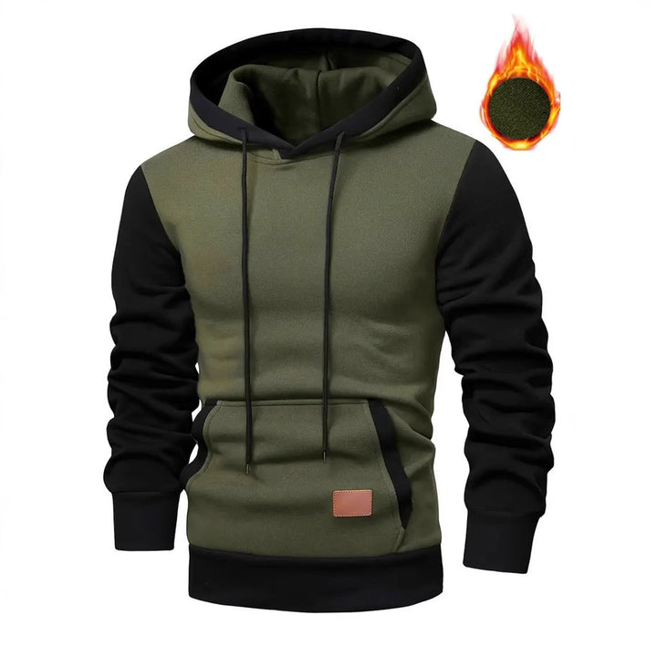 Herren modischer Hoodie mit praktischen Taschen und kontrastrierendem Design Echoarchiv