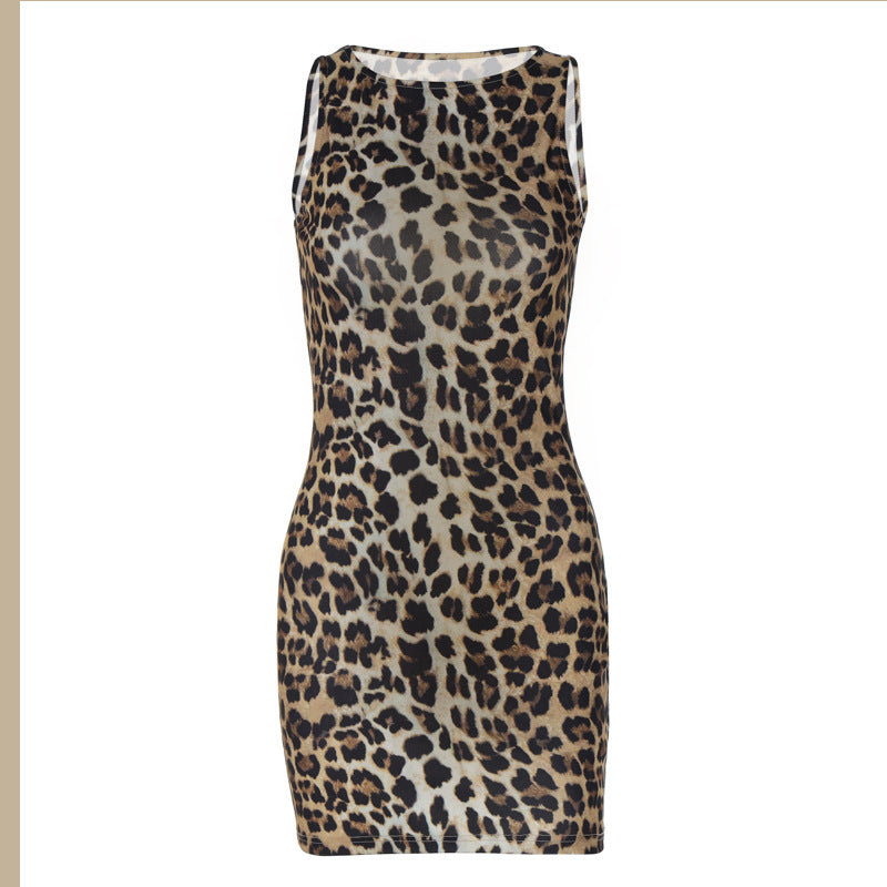 Damen Minikleid mit Leo-Muster Echo Archiv