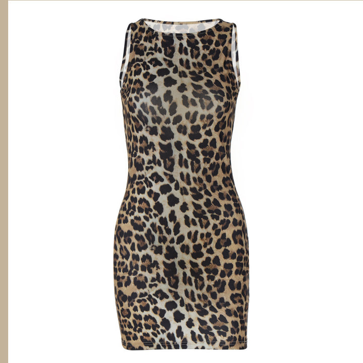 Damen Minikleid mit Leo-Muster Echo Archiv