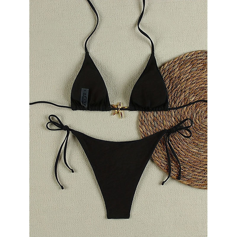 Damen Triangel-Bikini mit dekorativem Sternenanhänger Echo Archiv