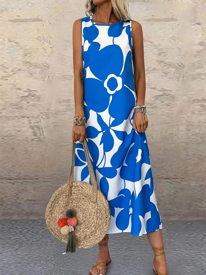 Damen Maxikleid mit floralem Muster Echoarchiv