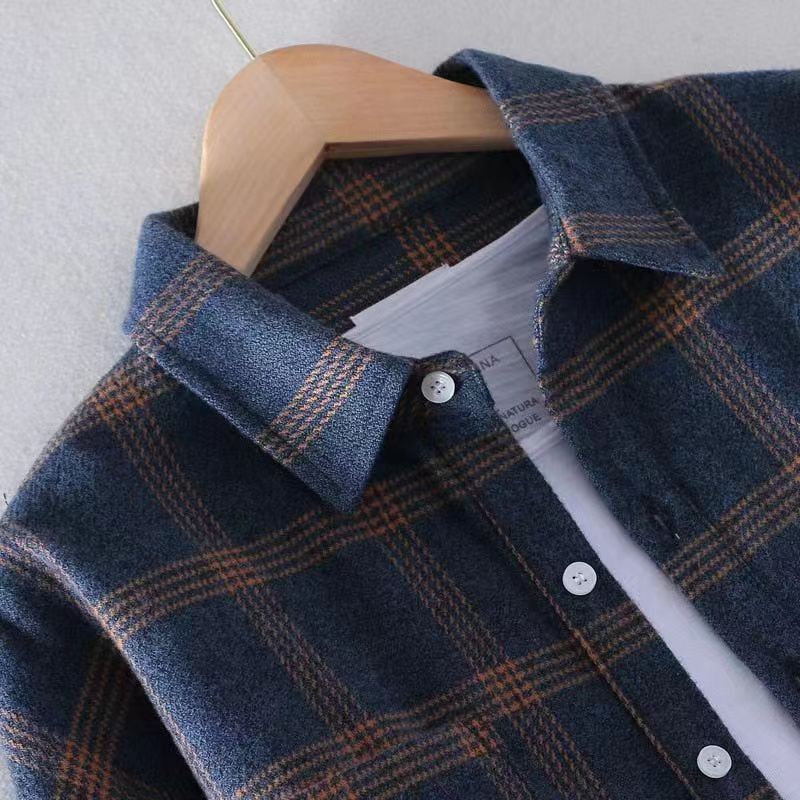 Herrenblazer aus feinem Wollmix mit Glencheck und Karodetails – Tianoro