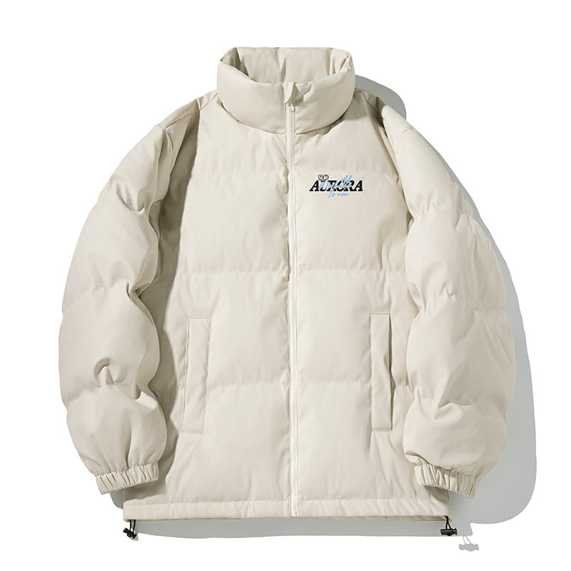 Unisex Isolierte Pufferjacke im minimalistischen Boxy‑Schnitt mit hohem Stehkragen, verdecktem Reißverschluss und Kordelzugsaum Echo Archiv