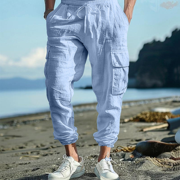 Herren Cargo-Hose mit elastischem Bund und vielseitigen Taschen Echoarchiv