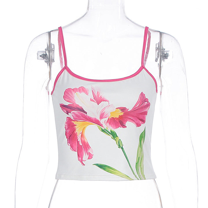 Damen Oberteil im floralen Design mit Spaghettiträgern Echo Archiv
