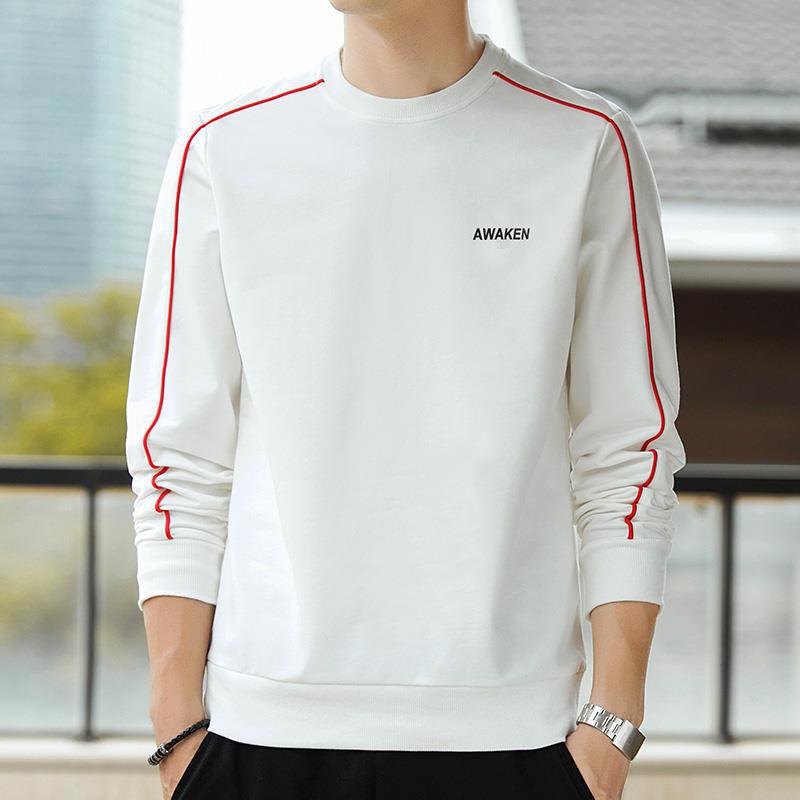 Herren Crewneck‑Sweatshirt mit Kontrastpaspel und schmaler Silhouette – Marzano