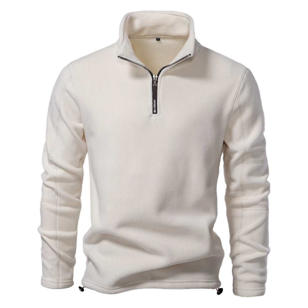 Herren Mikrofleece Pullover mit halbem Reißverschluss Echoarchiv