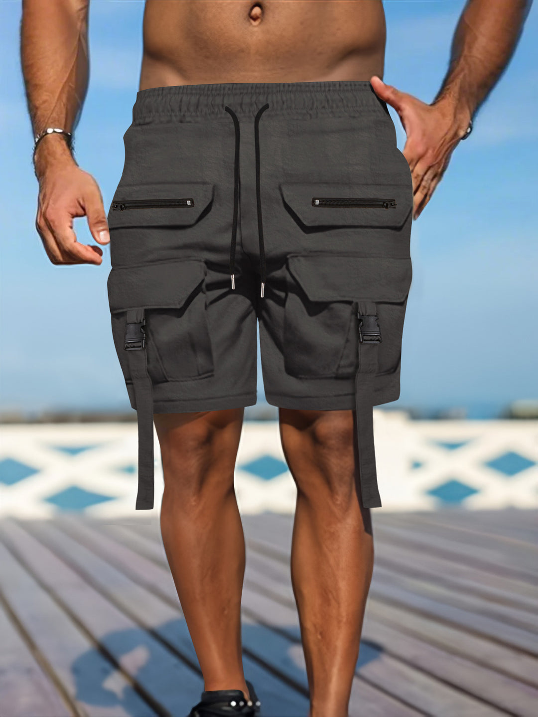 Herren Cargo Stil Utility Shorts Echoarchiv