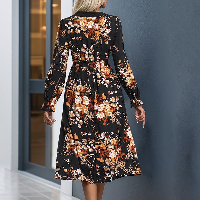 Damen Midi-Kleid im floralen Design Echo Archiv