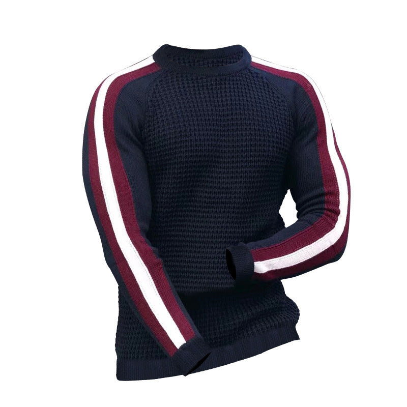 Herren Strickpullover mit sportlichen Streifen Echoarchiv