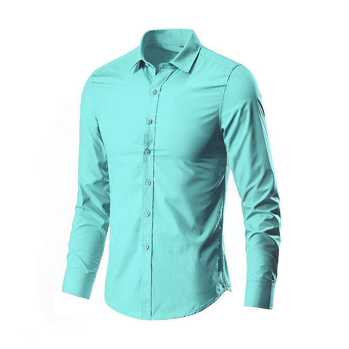 Herren nan Slim-Fit Businesshemd aus Stretch-Baumwollmix mit Kentkragen Echo Archiv