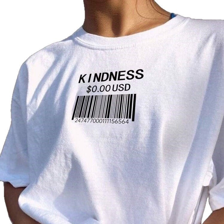 Damen T-Shirt mit kreativem Barcode-Design Echo Archiv