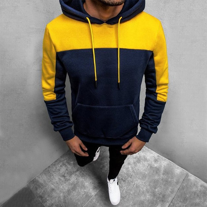 Herren Kapuzenpullover mit kontrastierenden Einsätzen Echoarchiv