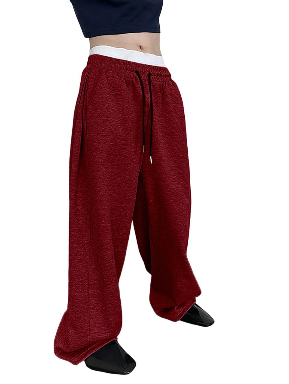 Herren nan lockere Oversize Jogginghose mit elastischem Bund und Kordelzug Echo Archiv