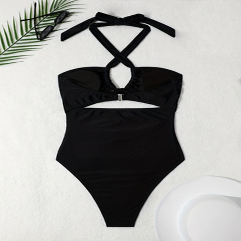 Damen Eleganter Einteiler Badeanzug mit Cut-Out-Details Echo Archiv
