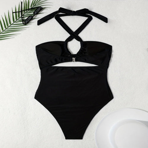 Damen Eleganter Einteiler Badeanzug mit Cut-Out-Details Echo Archiv