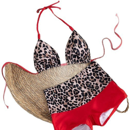 Damen Triangel-Bikini mit hochgeschnittenem Höschen und Animal-Print Echo Archiv