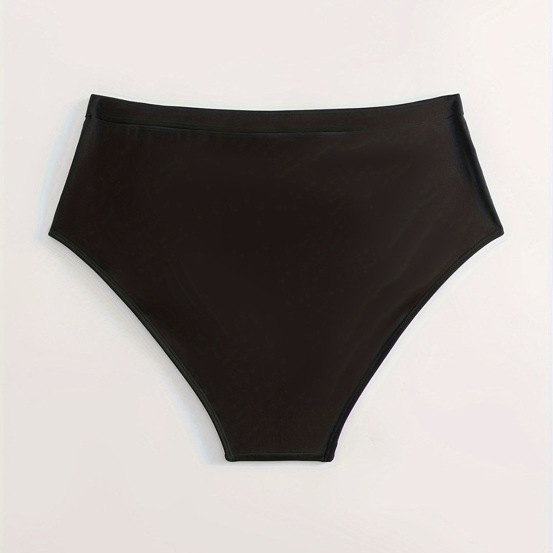 Damen High-Waist Bikinihose mit stilvollen Rüschendetails Echo Archiv