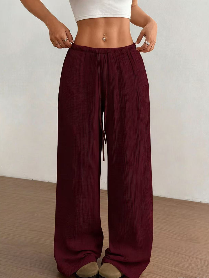Damen weite, glänzende Palazzo-Hose Echo Archiv