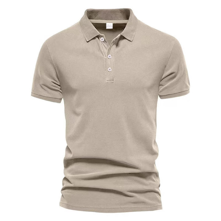 Herren Polohemd aus atmungsaktivem Baumwollmix mit elegantem Kragen Echoarchiv