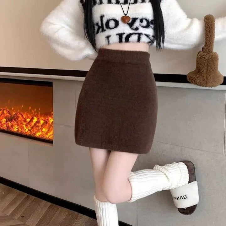 Damen Elegante und bequeme Wollrock Echo Archiv