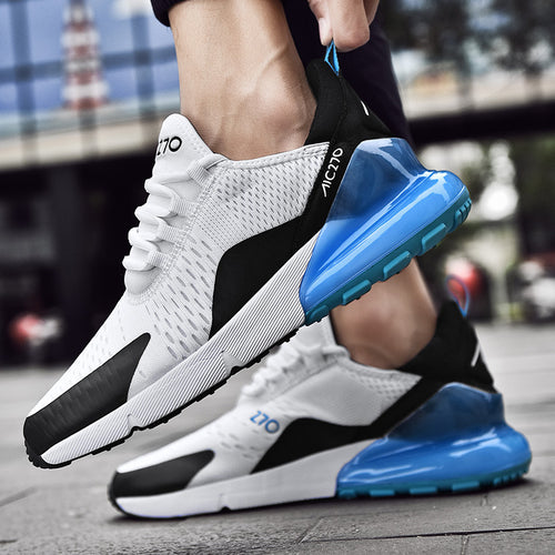 Herren urbaner Strick-Runner mit übergroßer Fersenluftkapsel und stoßabsorbierender Plateausohle – Norré