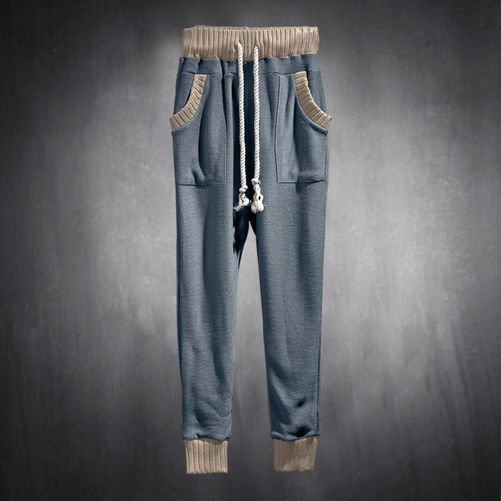 Herren Sportliche Jogginghose mit bequemen seitlichen Eingrifftaschen und elastischem Bund Echoarchiv