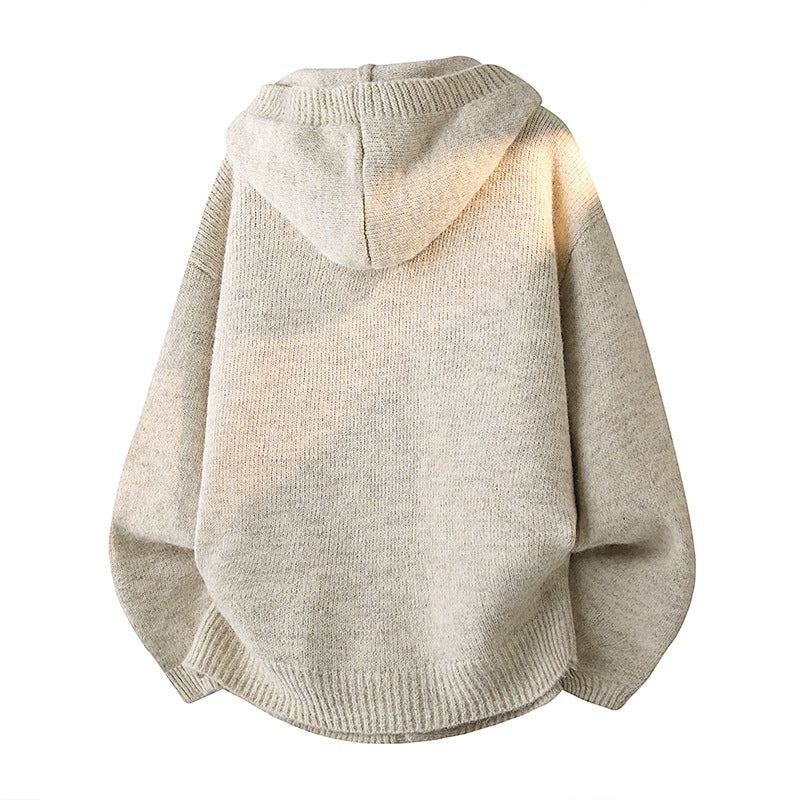 Herren Oversize-Strickcardigan mit Schalkragen, Knopfleiste und Eingrifftaschen Echo Archiv