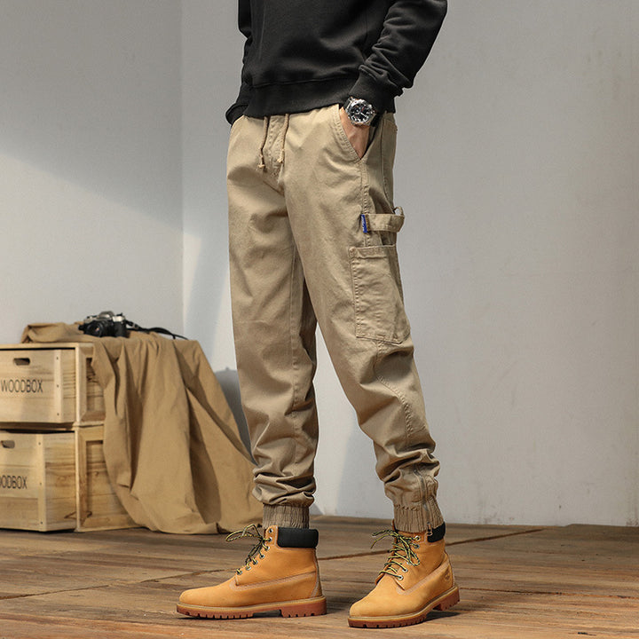Herren Cargo-Jogginghose im Utility-Look mit elastischem Tunnelzugbund und verstärkten Pattentaschen Echo Archiv
