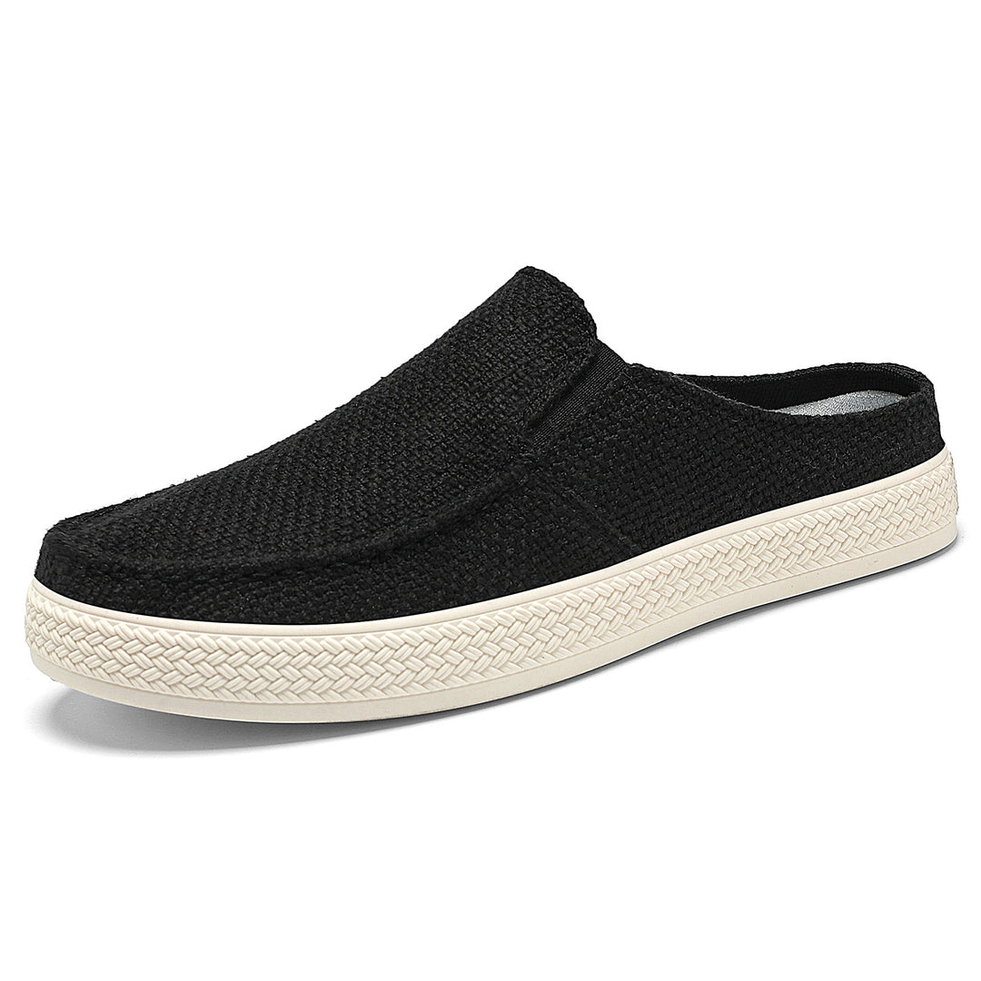 Damen nan Slip-On Mule Sneaker mit gewebtem Textil-Obermaterial und profilierter Gummisohle Echo Archiv