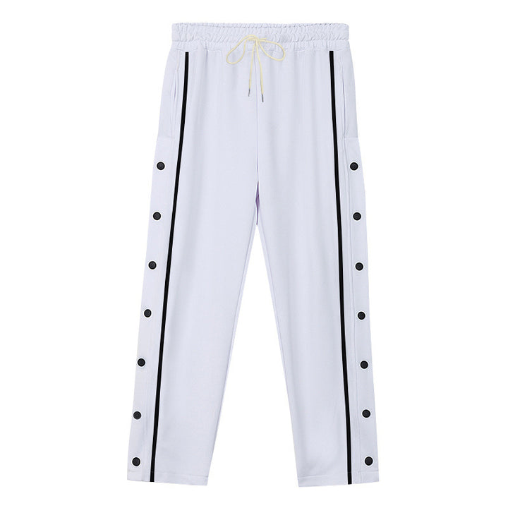 Unisex nan leichte Sport-Trainingshose mit Druckknopfleiste und elastischem Kordelbund Echo Archiv
