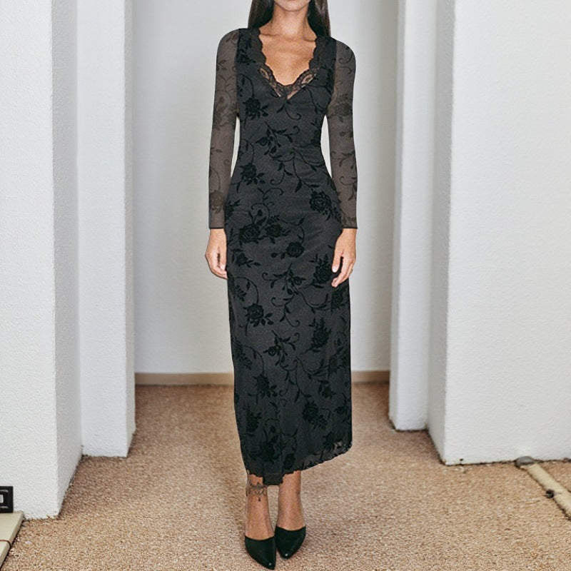 Damen elegantes und figurbetontes Abendkleid Echo Archiv
