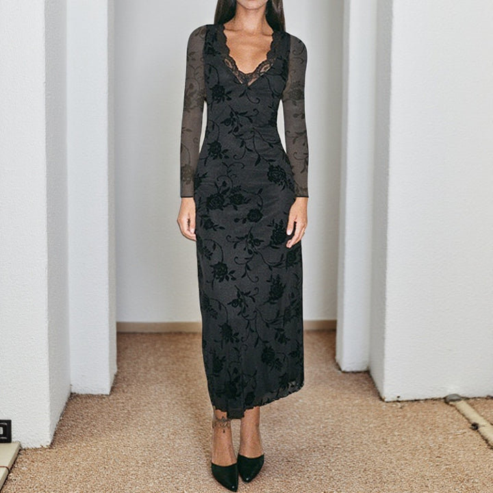 Damen elegantes und figurbetontes Abendkleid Echo Archiv