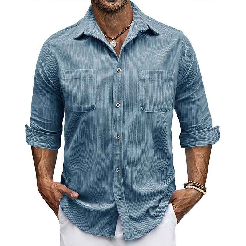 Herren Freizeithemden mit leicht gewelltem Design Echoarchiv