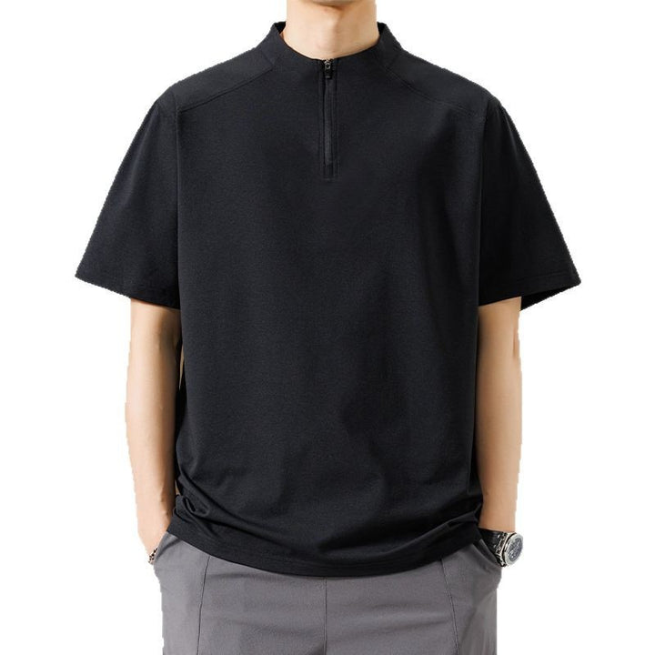 Herren Kurzarm Funktionsshirt mit Reißverschluss und atmungsaktiver Technologie Echoarchiv