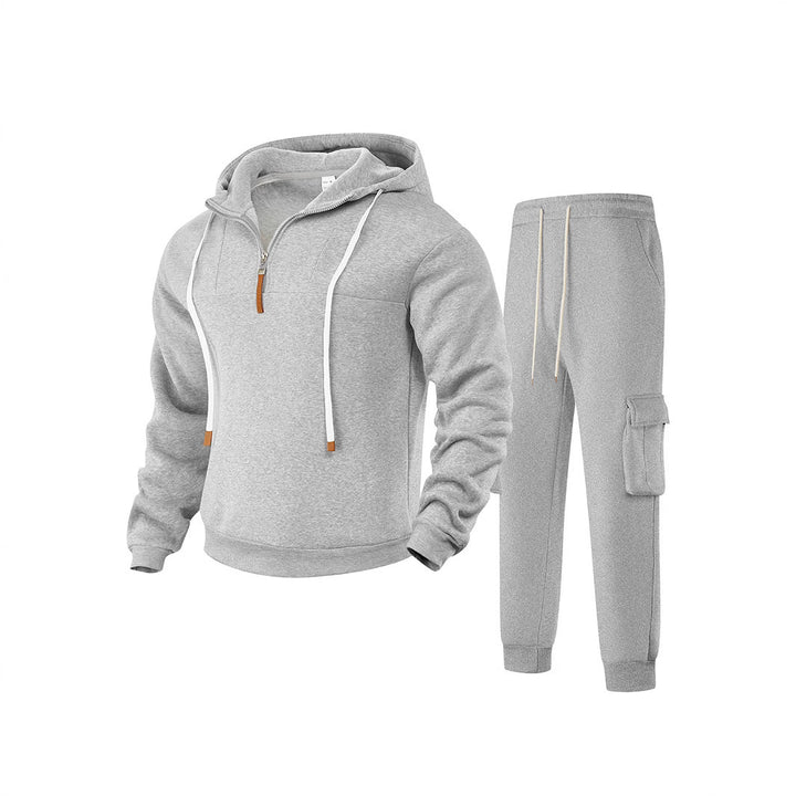 Herren sportlicher Jogginganzug mit modernem Reißverschluss und praktischen Taschen Echoarchiv
