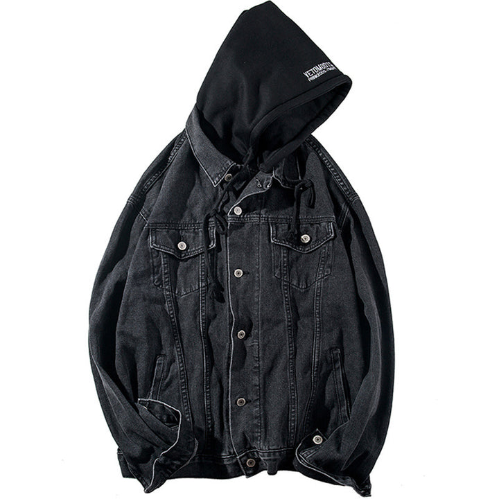 Herren Denimjacke mit integrierter Kapuze Echoarchiv 1788342630