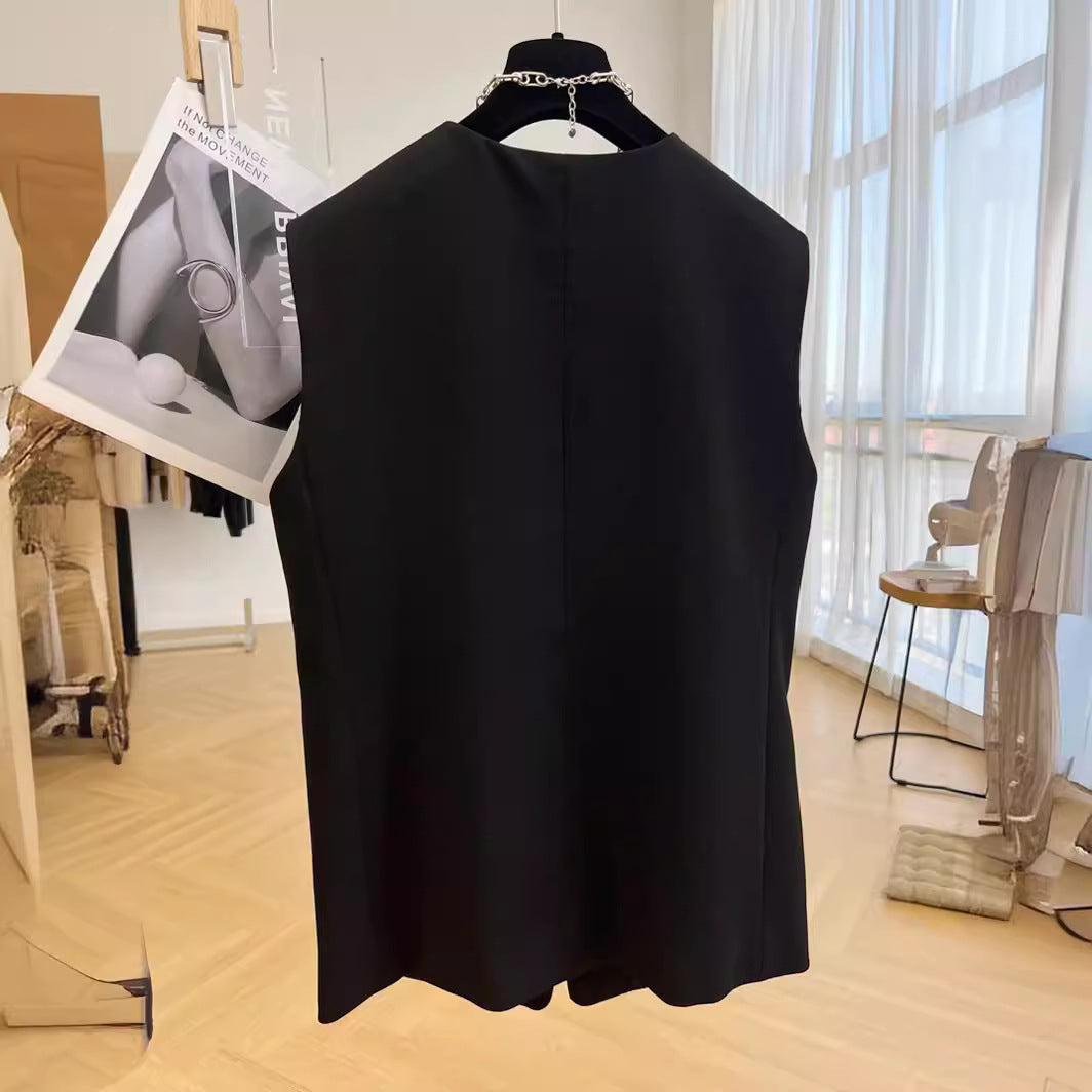 Damen ärmellose Blazer-Weste Echoarchiv