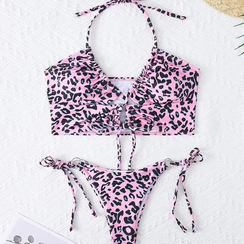 Damen Bikini-Set mit aufregendem Leopardenmuster und verstellbaren Trägern Echo Archiv
