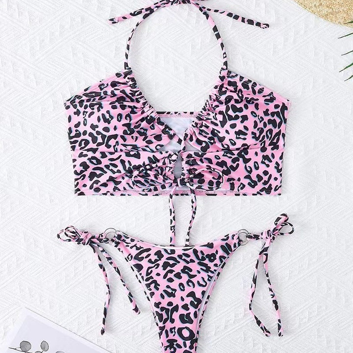 Damen Bikini-Set mit aufregendem Leopardenmuster und verstellbaren Trägern Echo Archiv