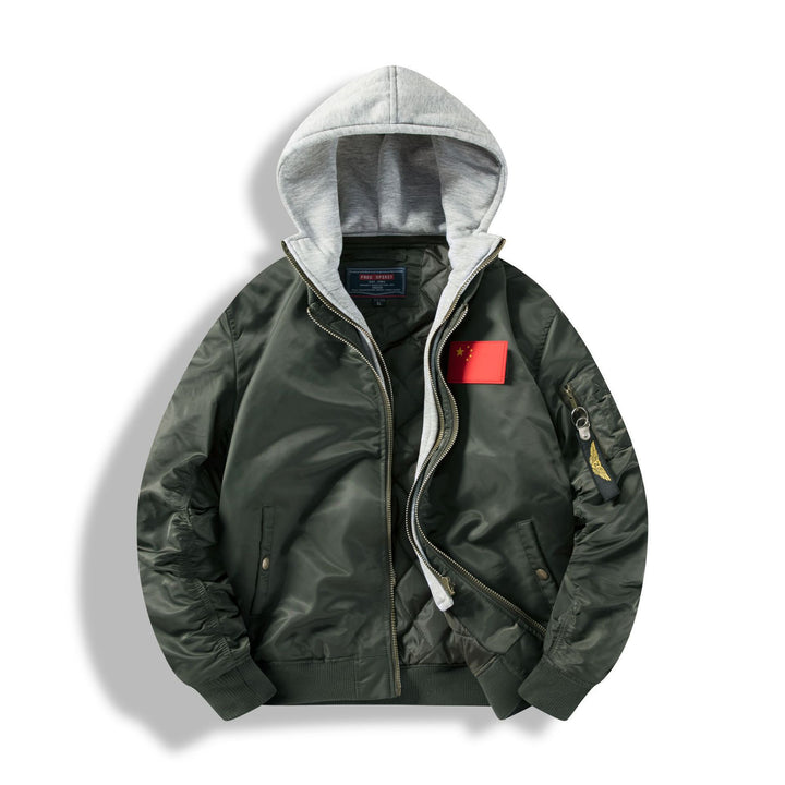 Herren Bomberjacke mit abnehmbarer Kapuzen-Innenseele und gesteppter Thermofütterung Echo Archiv